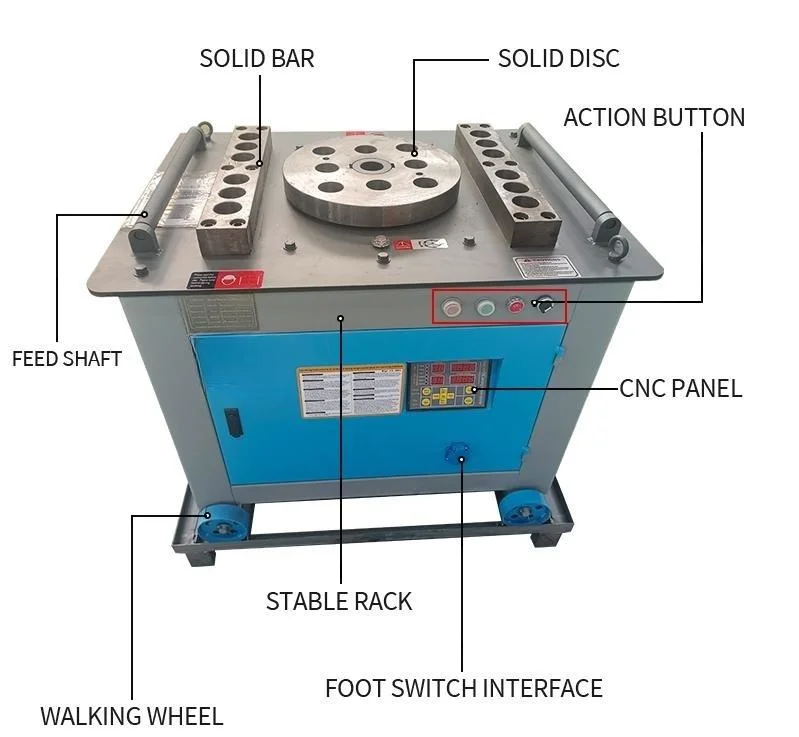 Gw50 CNC Rebar Bending Machine Stirrup Bender Automatic Steel Bar Stirrup Bending Machine