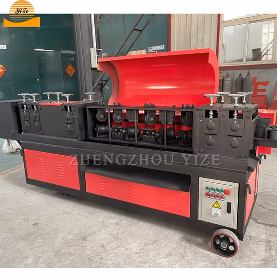 Barre d'armature automatique de fil de commande numérique par ordinateur redressant la barre d'acier de renfort de machines redressant