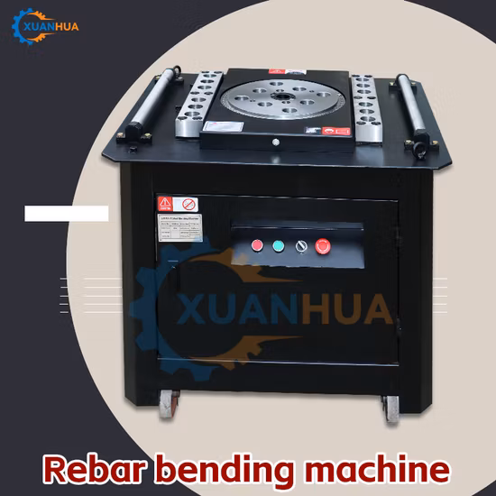 Machine à cintrer les barres d'armature de petite barre d'acier simple de bureau Gw 40
